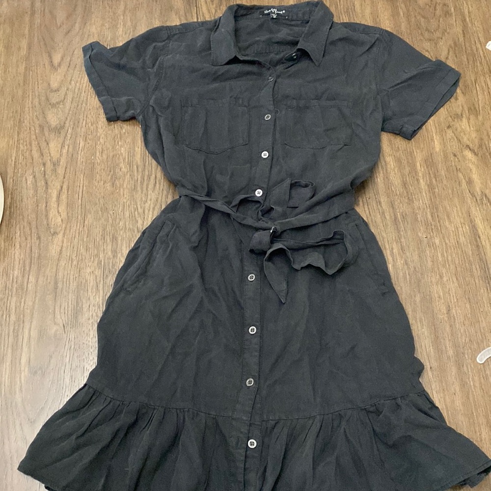 Girls Velvet Heart M short sleeve dress in black